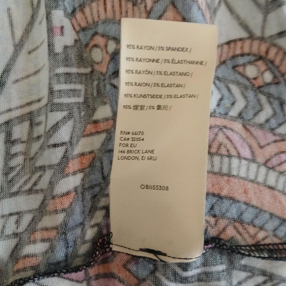 Anthropologie Maeve Cynthia Halter Maxi Dress Multicolored Geometric XS Boho - Picture 8 of 9